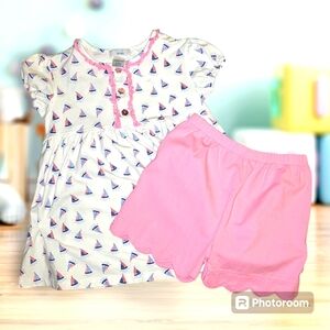 Ishtex youth girl 2pc matching set sz 8